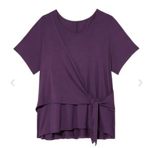 Short Sleeve tie front Tee